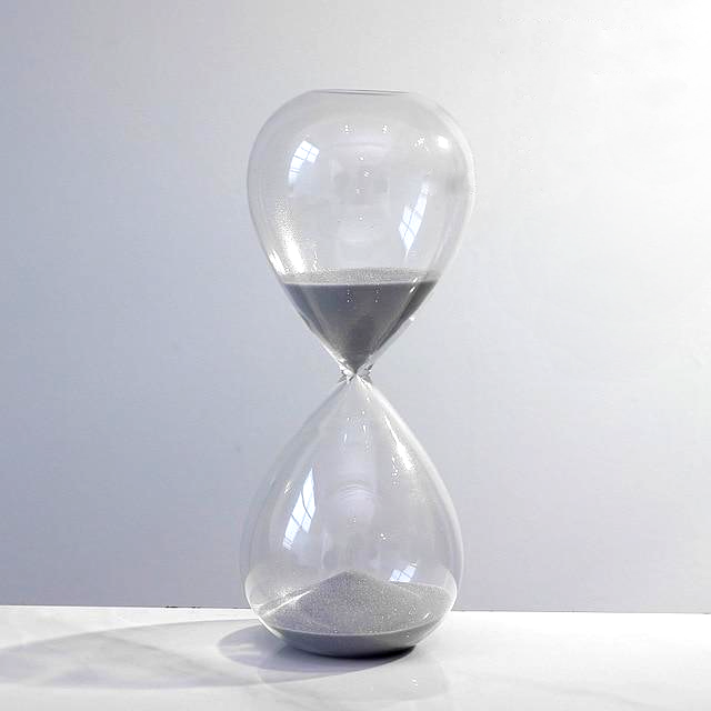 grey Sand Timer Hourglass round