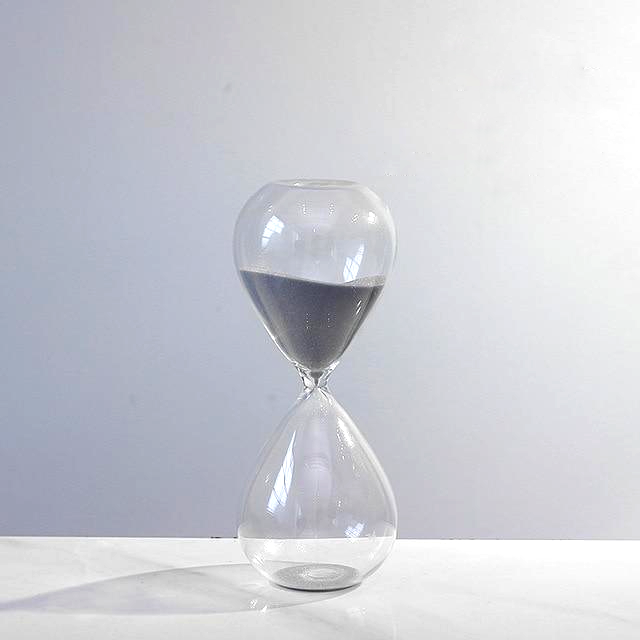 grey Sand Timer Hourglass round