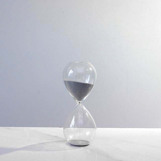 grey Sand Timer Hourglass round