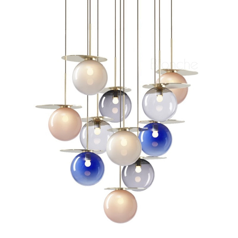 Glass Ball LED Pendant Lamps for Kitchen Lightning