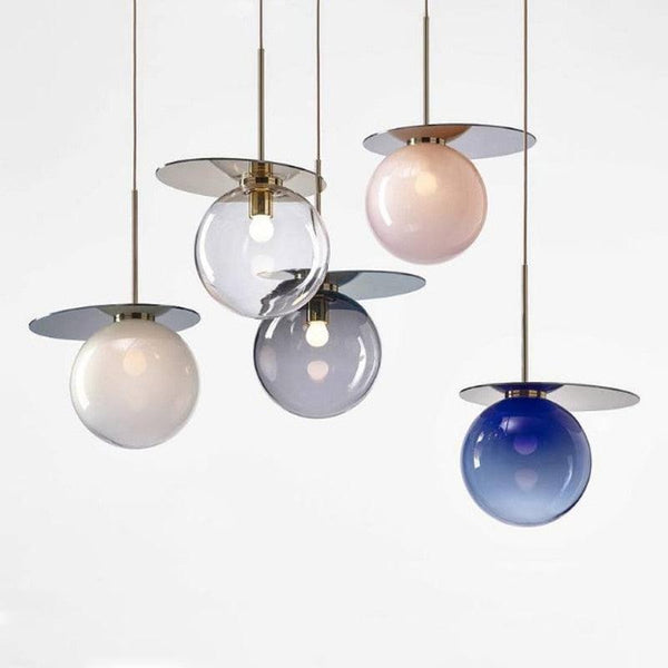 Glass Ball LED Pendant Lamps for Kitchen Lightning